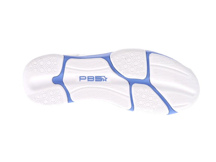 Women's PB5 Court2 white and dusk sneaker outsole with non-slip rubber grip, athletic shoe sole design for court performance