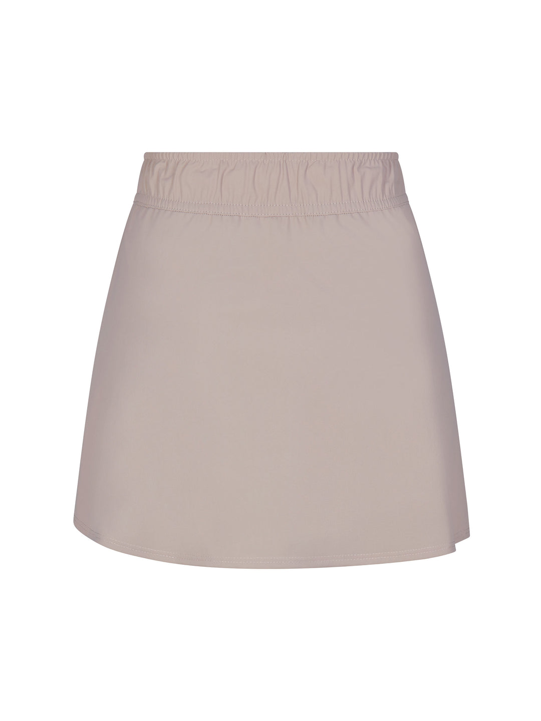 Women's Lightweight Wrap skirt back view in soft clay.