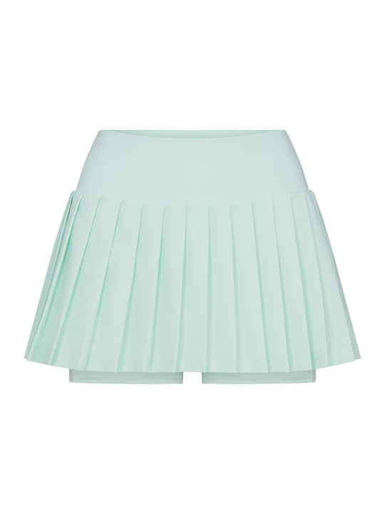 Side Split Pleated Skirt