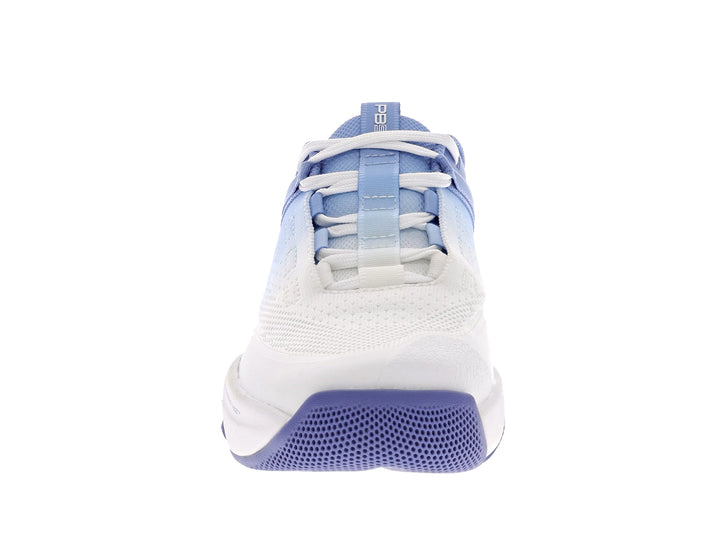Front view of Women's PB5star Court2 sneaker in lilac-multi with breathable mesh upper for athletic performance.