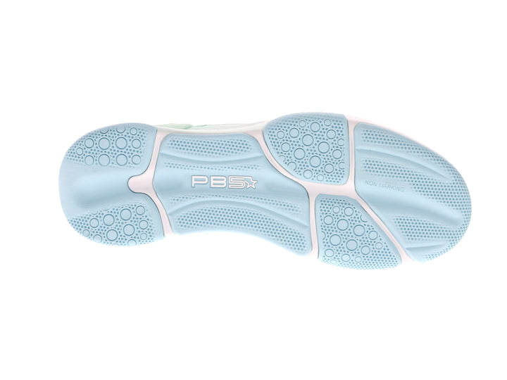 Women's PB5 Court2 mint-multi sneaker outsole with non-slip rubber grip, athletic shoe sole design for court performance