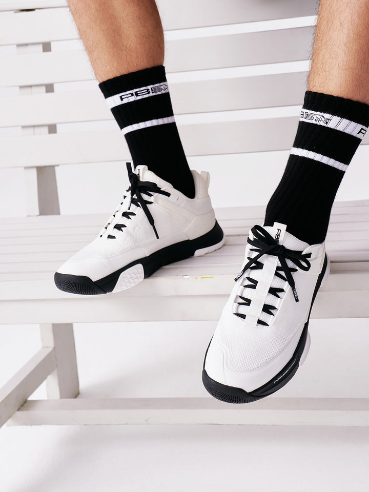 Men's Pickleball Court Shoes, PB5 Court2 |  White-Black