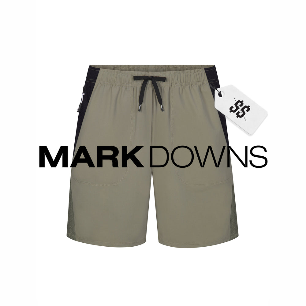 Men’s PB5STAR athletic shorts with drawstring waist, featured in markdown sale promotion.