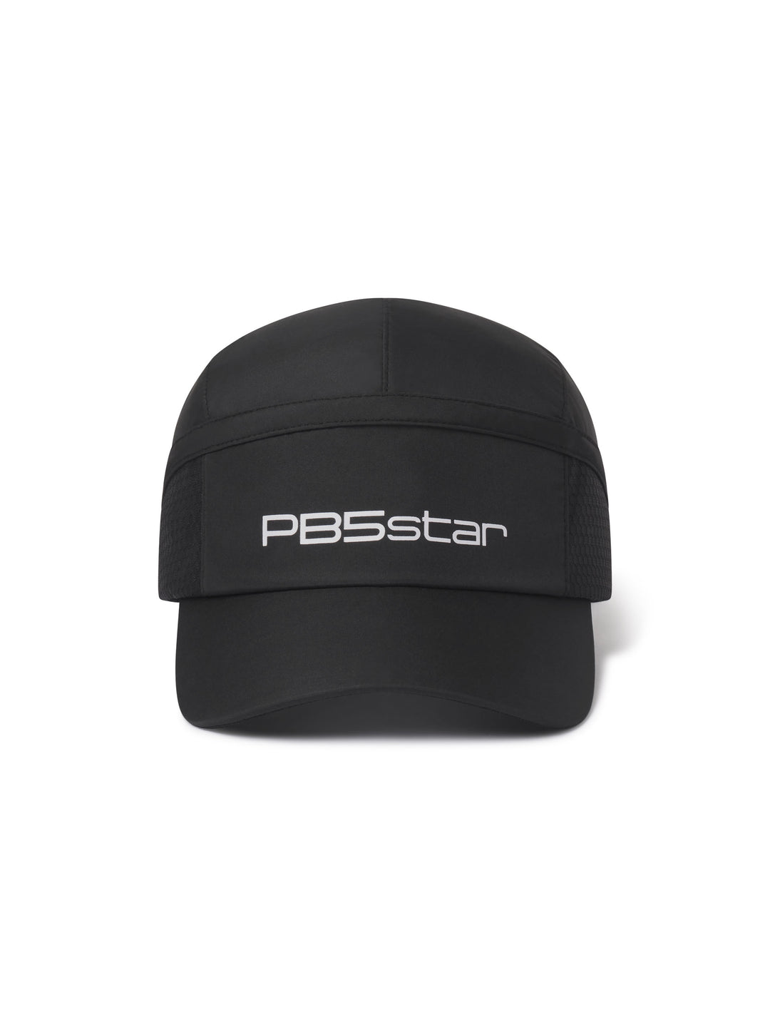 Signature Cap front view in black. Signature logo on front of cap.