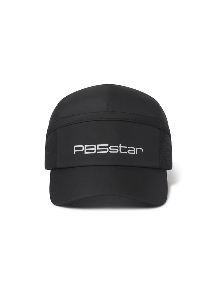 Signature Cap front view in black. Signature logo on front of cap.