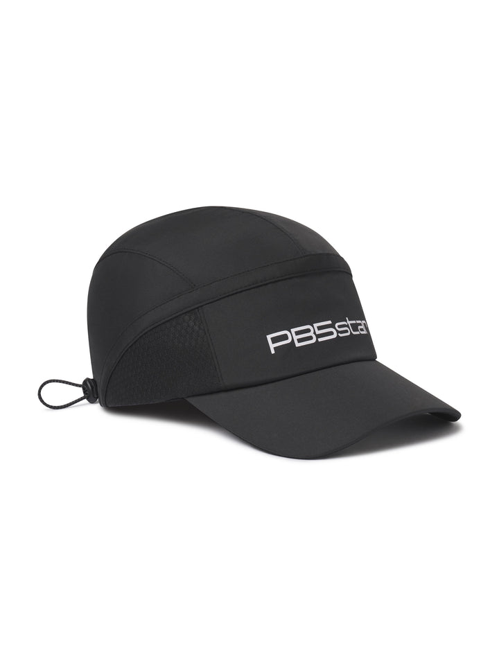 Signature Cap side view in black. Signature logo on front of cap.