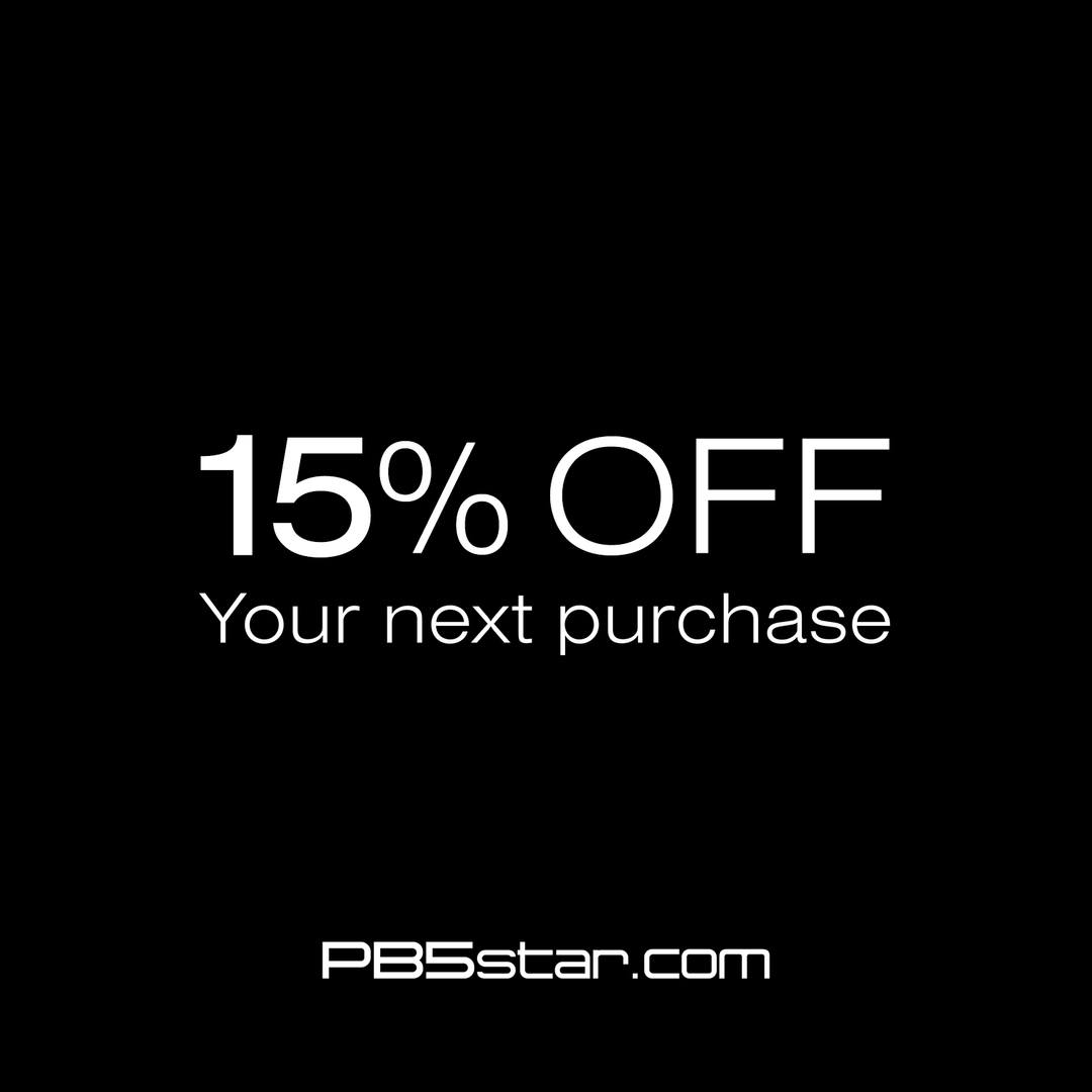 Promotion: 15% off your next purchase PB5star.com