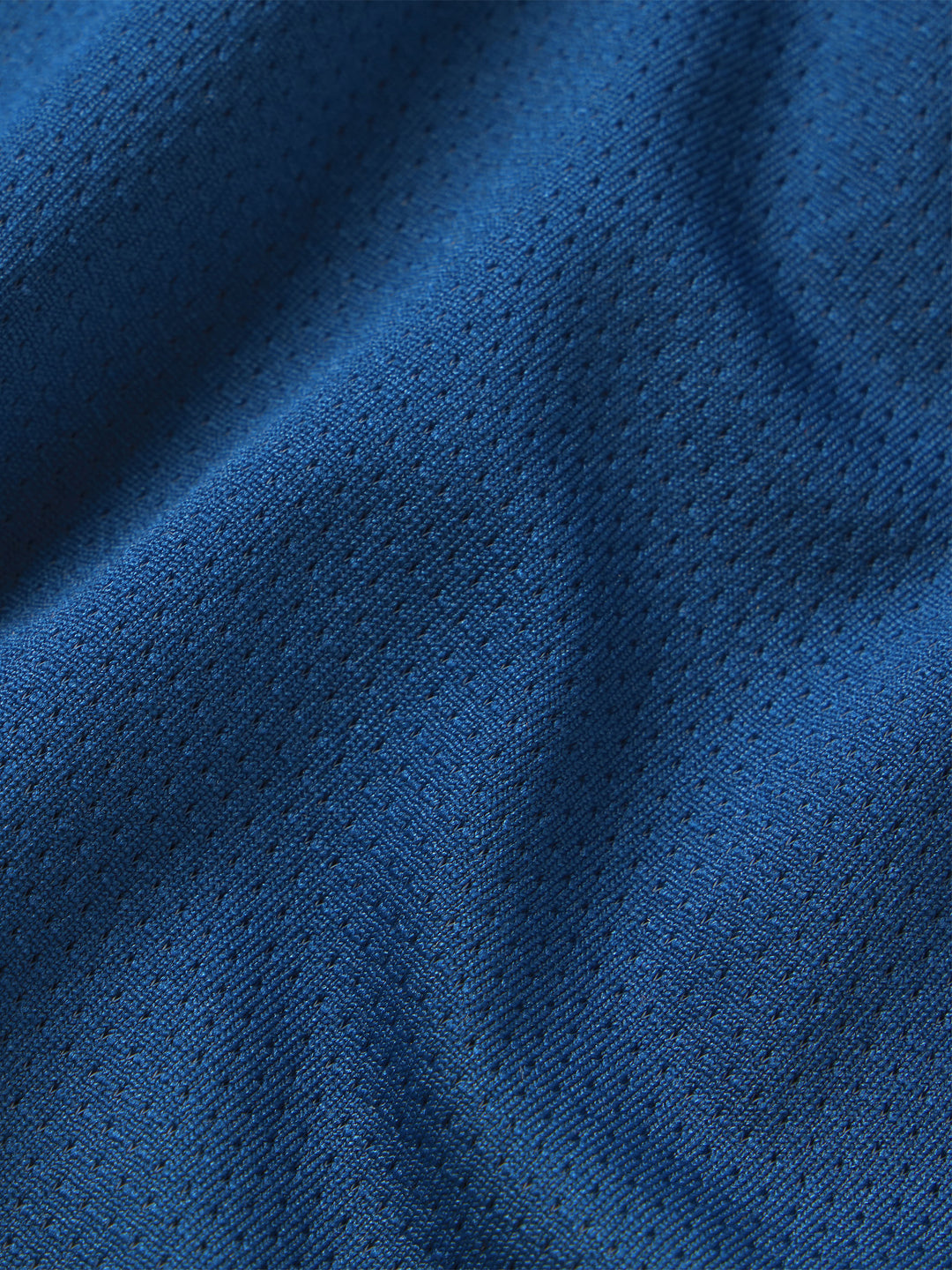 Detailed texture of PB5star's astral blue Core Performance Tee fabric, highlighting the quality weave for pickleball apparel.