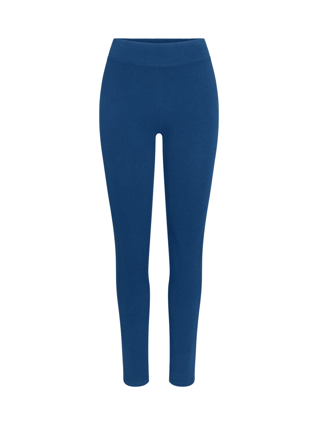 Women's 7/8 Seamless Compression Leggings front view in Astral Blue