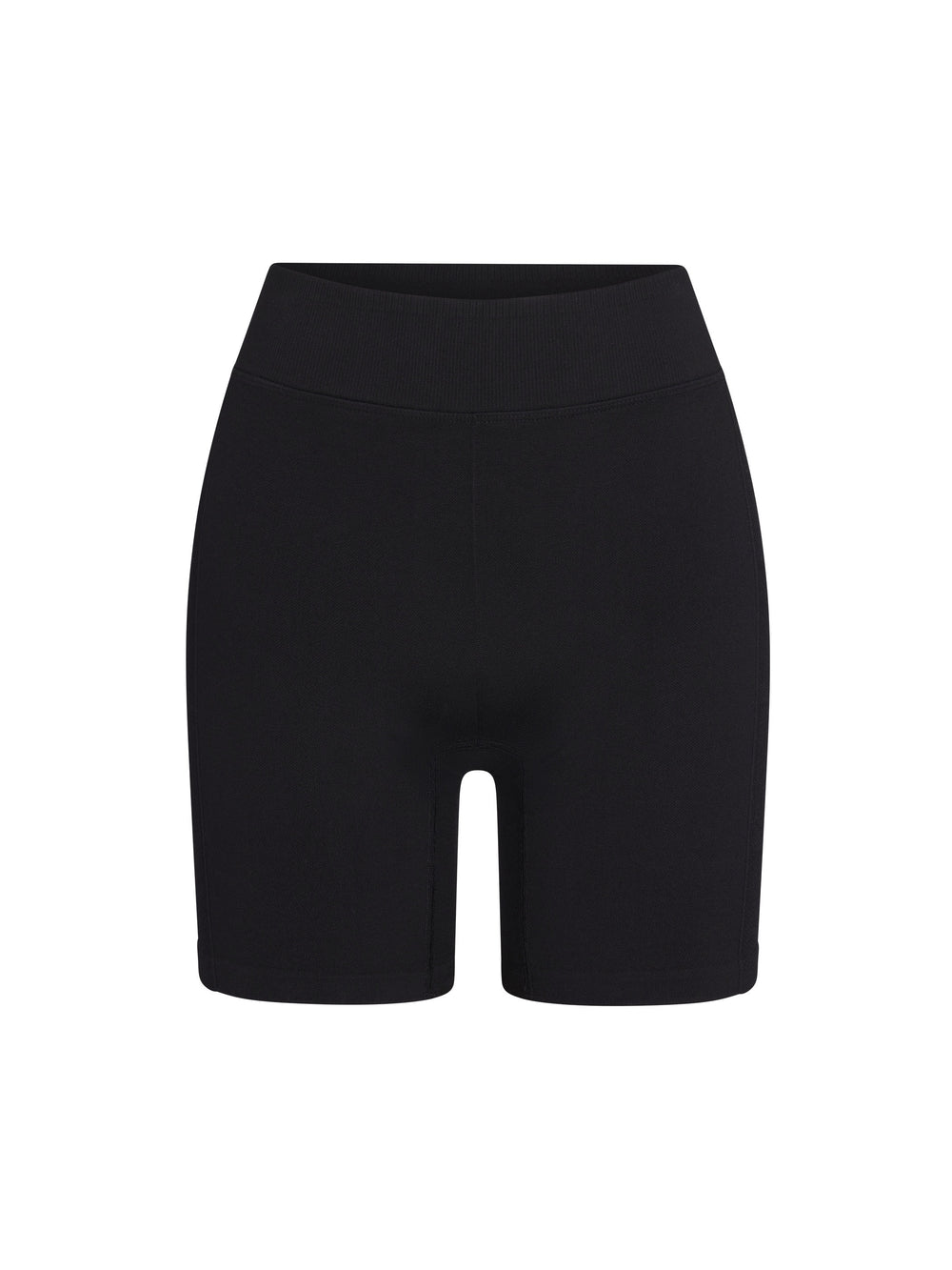 Women's Compression Short front view in black.