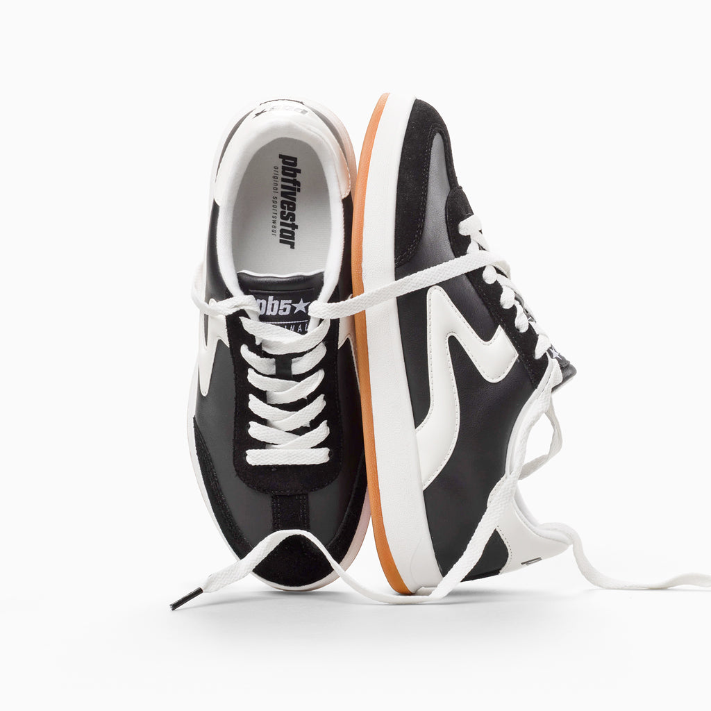 Women's Retro Lifestyle Sneaker, PB5 Cosmic |  Black-White