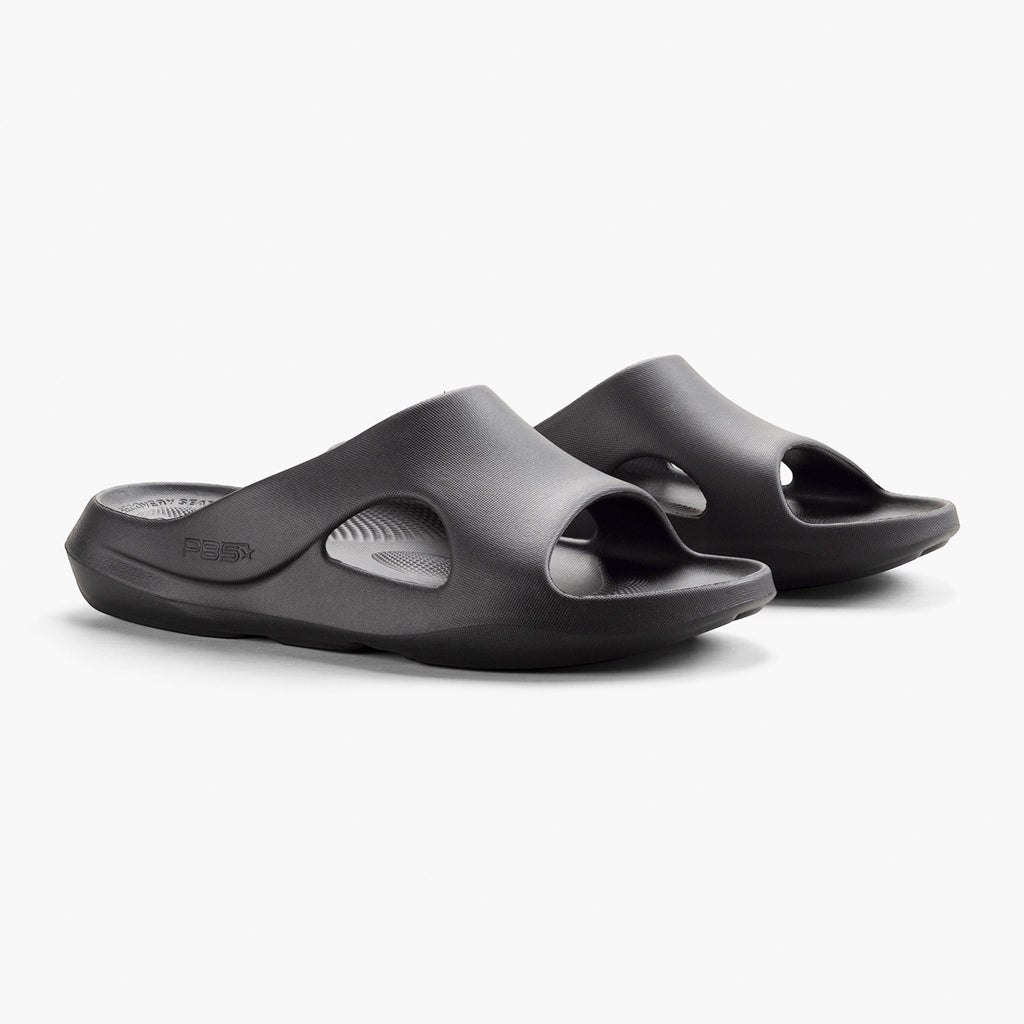 Women's Recovery Slide, PB5 Après Sport |  Black