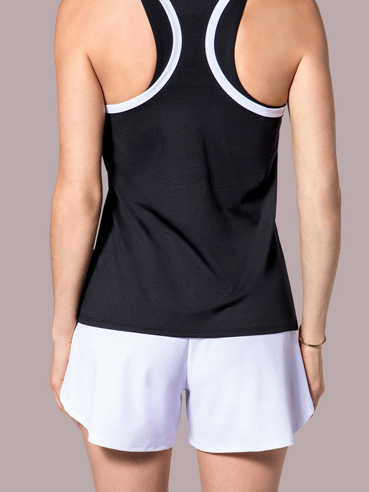 Rear view of PB5star white Signature Court Shorts, designed for superior comfort and mobility on the court.