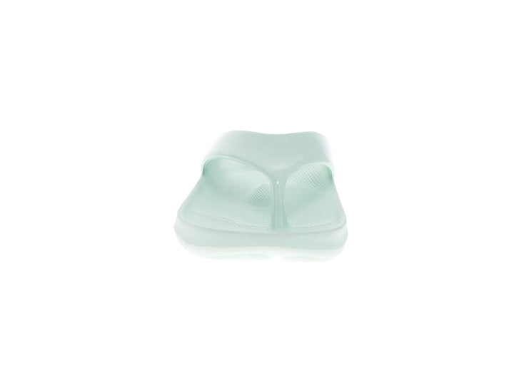 Front view of women’s Apres Sport mint flip flop sandal with ergonomic comfort design - PB5star.com