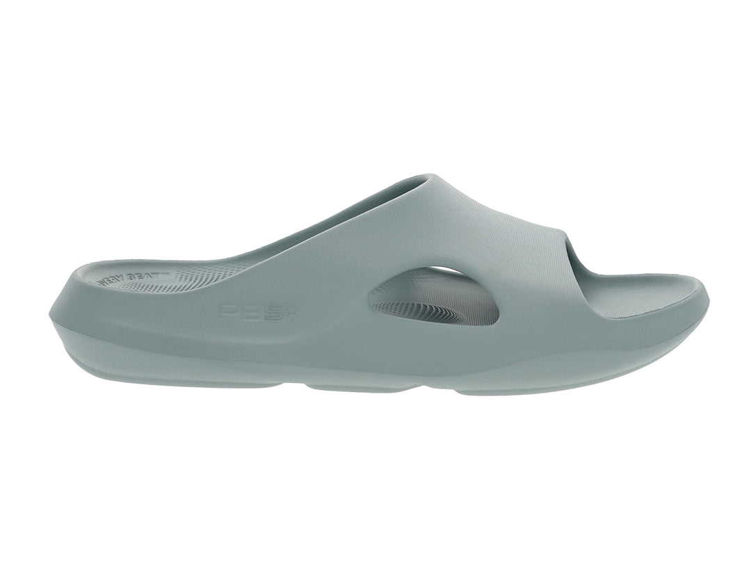 Side view of women’s Apres Sport arctic slide sandal with breathable arch cutout - PB5star.com