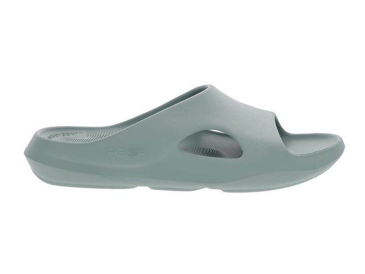 Side view of women’s Apres Sport arctic slide sandal with breathable arch cutout - PB5star.com