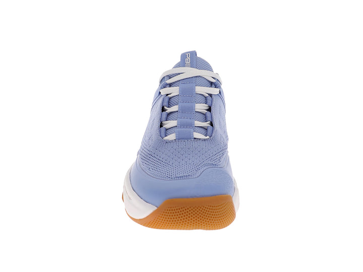 Front view of women’s PB5star Court 2 lilac pickleball shoes with breathable mesh and rounded toe - PB5star.com