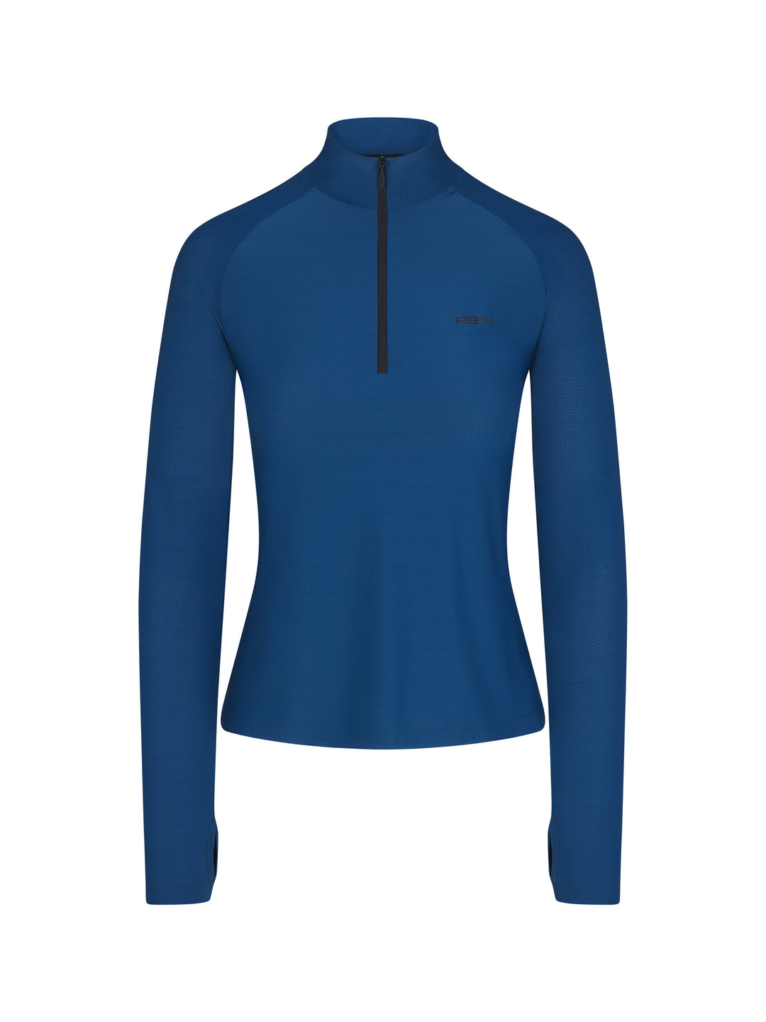 Women's astral blue Long Sleeve Layering Tee made from quick-dry moisture-wicking fabric, designed for comfort and performance.